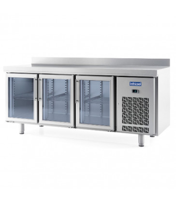 INFRICOOL BAJO MOSTRADOR REFRIGERADO IM703PCR puertas de cristal