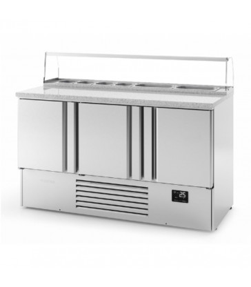 Bajo Mostrador Pizzas con 3 puertas INFRICO ME1003PIZZA