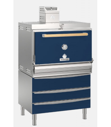 HORNO DE CARBÓN INDUSTRIAL CON CAJONES MANTENEDORES DE TEMPERATURA Mibrasa HMB HOT 110