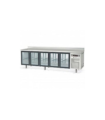 MESA FRÍA PUERTAS DE CRISTAL REFRIGERADOR Coreco MRGV-300