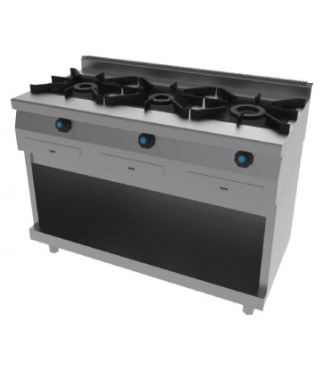 COCINA JEMI T631 3 QUEMADORES CON SOPORTE