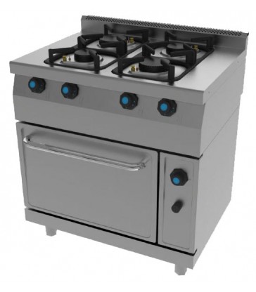 COCINA JEMI 614 4 QUEMADORES Y HORNO EFFICIENT LINE