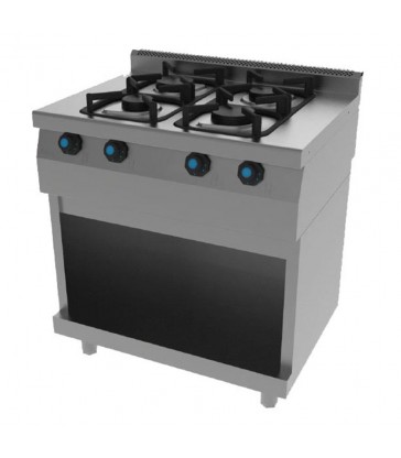 COCINA JEMI T614 4 QUEMADORES Y SOPORTE EFFICIENT LINE