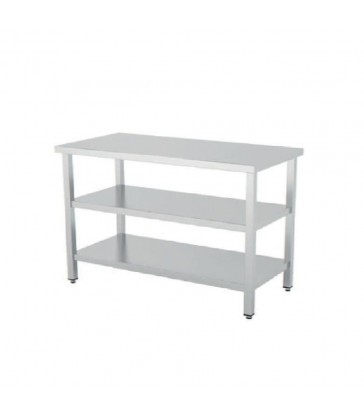MESA CENTRAL ECO SOLDADA FONDO 500 2 ESTANTES