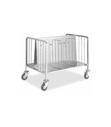 CARRO DE TRANSPORTE DE PLATOS DOBLE
