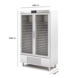 Armario congelador puerta de cristal Docriluc CASNPV-125-40