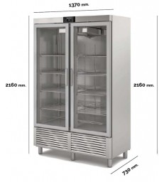 Congelador expositor DOCRILUC CASNV-140-2 con doble puerta y gran capacidad