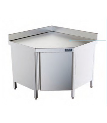 Mesa angular con puerta Distform