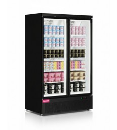 Congelador expositor TEFCOLD Atom Maxi F2DB: doble puerta, máxima visibilidad y capacidad