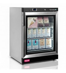 Congelador expositor Tefcold UF200VG con puerta de cristal y LED interior