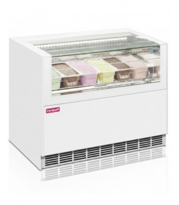 Vitrina profesional ISA Oneshow Free Regular con sistema antivaho y refrigeración ventilada para helado y pastelería