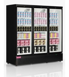 Congelador expositor TEFCOLD Atom Maxi F3DB: máxima capacidad y visibilidad triple