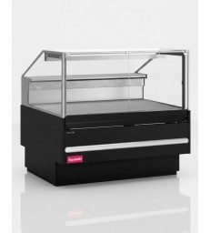 Vitrina refrigerada TEFCOLD SOCB12582B para tienda gourmet con fondo inox 825 mm