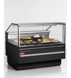 Vitrina refrigerada TEFCOLD SOCB12582B para tienda gourmet con fondo inox 825 mm