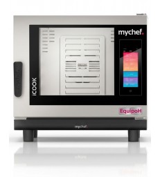 Horno mixto a gas MYCHEF iCOOK 6 GN 1/1 con pantalla táctil 10” y lavado automático
