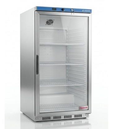 Armario expositor refrigerado Edenox APS-251-I-C inox 125L puerta de cristal