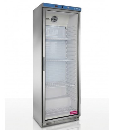 Armario expositor refrigerado Edenox APS-651-I-C inox 600L puerta de cristal