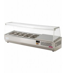 Vitrina refrigerada Edenox EIV-135 HC para ingredientes GN 1/4 con cristal