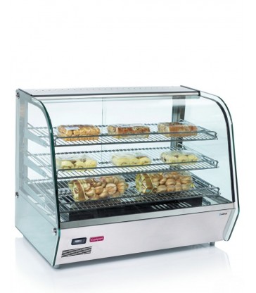 Vitrina expositora caliente Edenox VECS-100 de sobremesa compacta