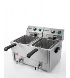 Freidora eléctrica doble de sobremesa Edenox TF-82-D E profesional 8+8 litros