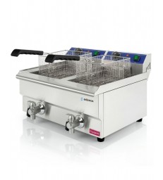 Freidora eléctrica Edenox TF-10-D S1 | freidora doble 10+10L