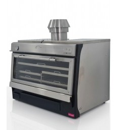 HORNO DE CARBÓN INDUSTRIAL PIRA 120 LUX INOX