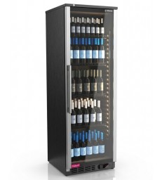 Vinoteca expositora de vino Edenox APV-601-C de gran capacidad con puerta de cristal UV