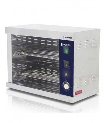 Tostadora profesional Edenox TOST-2 doble nivel alta capacidad con temporizador