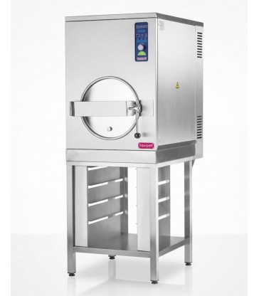 Cocedor de presión a vapor Hobart 305 GTP con generador integrado de alta producción