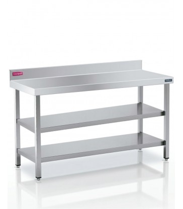 MESA MURAL DE TRABAJO CON 2 ESTANTES FONDO 900