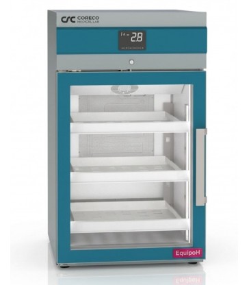 Armario laboratorio CORECO MLBV-170 170 litros con puerta de cristal y control digital.