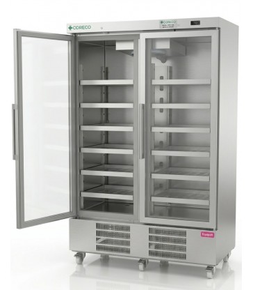 Armario laboratorio CORECO MLBC-1200 baja temperatura -30ºC 1200 litros con control digital y doble puerta