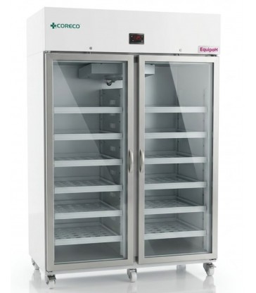 Armario farmacia CORECO MPHV-1400 1400 litros doble puerta de cristal con control digital