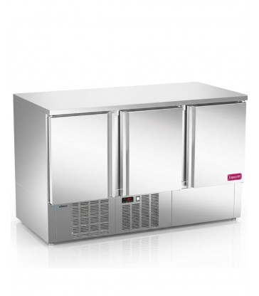 Mesa refrigerada Edenox MPG-140 NS 3 puertas GN 1/1 alto rendimiento profesional