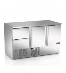 Mesa refrigerada Edenox MPG-140 NS HDD mixta 2 puertas y 4 cajones GN 1/1 alto rendimiento