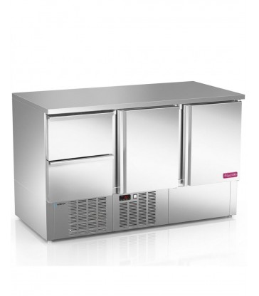 Mesa refrigerada Edenox MPG-140 NS HDD mixta 2 puertas y 4 cajones GN 1/1 alto rendimiento