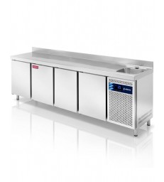 EDENOX BAJO MOSTRADOR REFRIGERADO MPSF-250 HC con fregadera