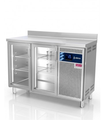 Bajo mostrador refrigerado Edenox MPG-135 HC PC GN 1/1 con puerta de cristal
