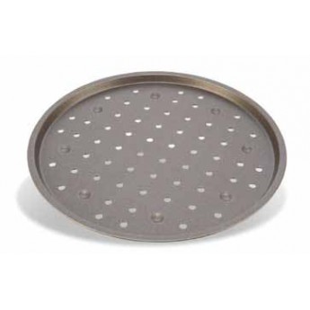 Bandeja para pizza redonda perforada de aluminio antiadherente diam.30cms