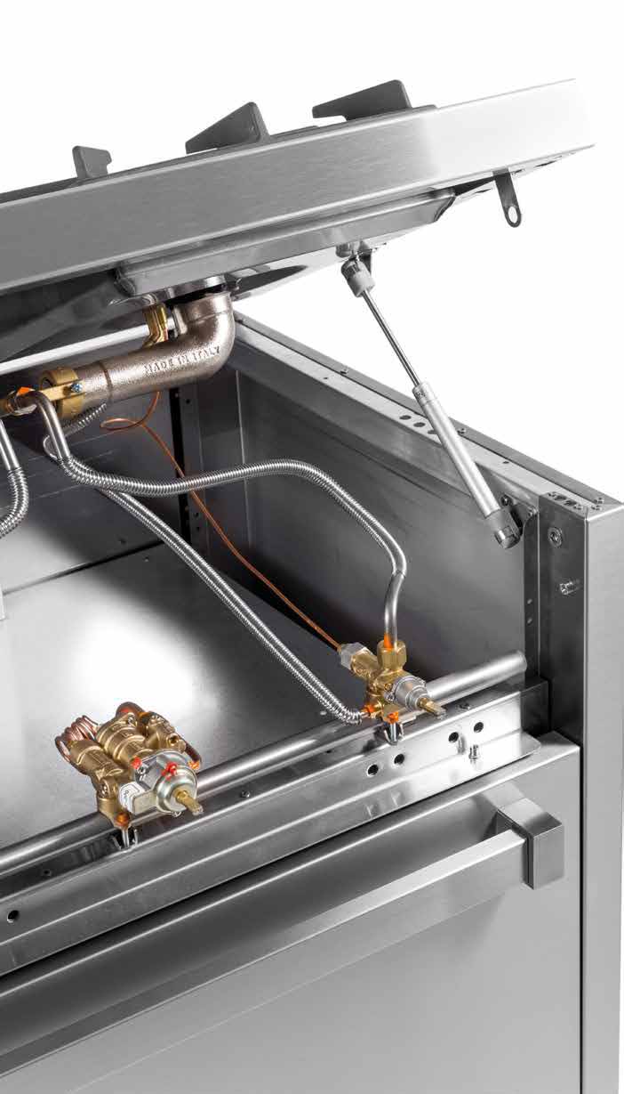 Cocinas profesionales que se elevan para poder repararse